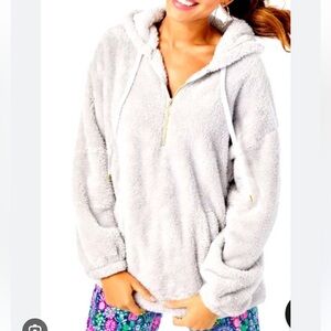 Lilly Pulitzer Suri Sherpa Hoodie Size XL